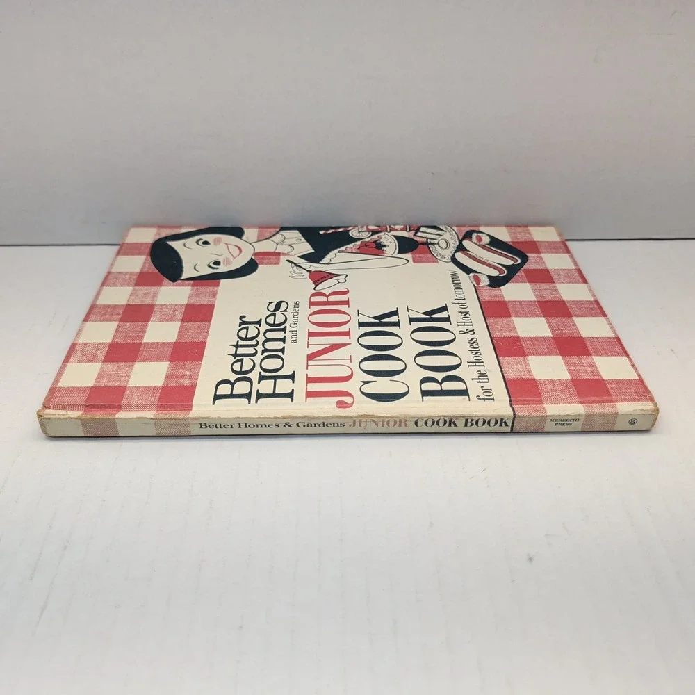Vintage 1963 Better Homes and Gardens Junior Cook Book Meredith Press Gingham